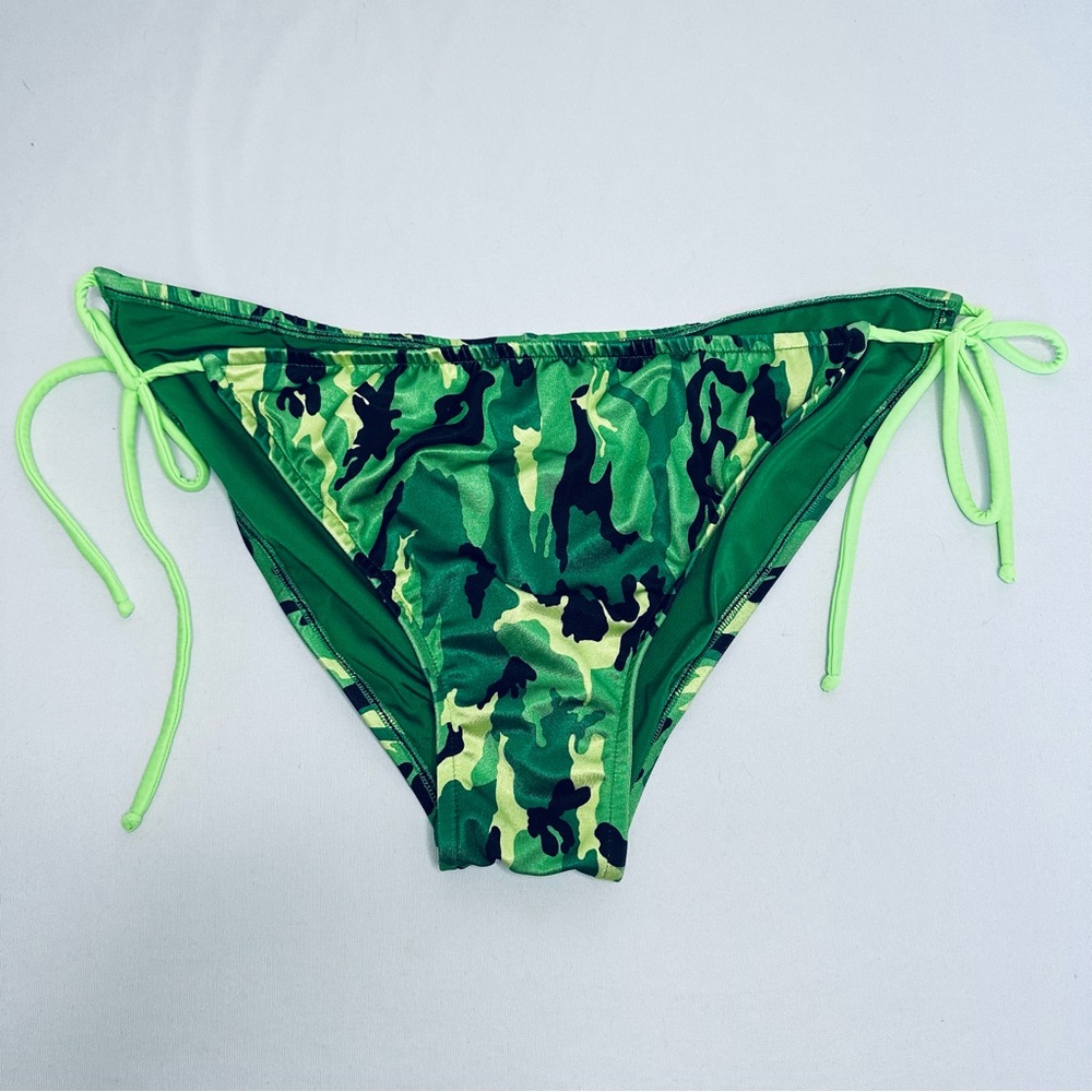 UJENA Green Camo Columbian String Bikini Bottom